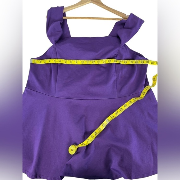 NWT Torrid 4x Plum Peplum top - Picture 2 of 8